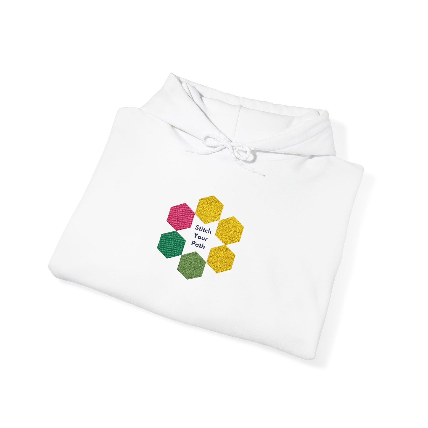 Hexagon Floral Hoodie — "Bloom Where You Are Planted"