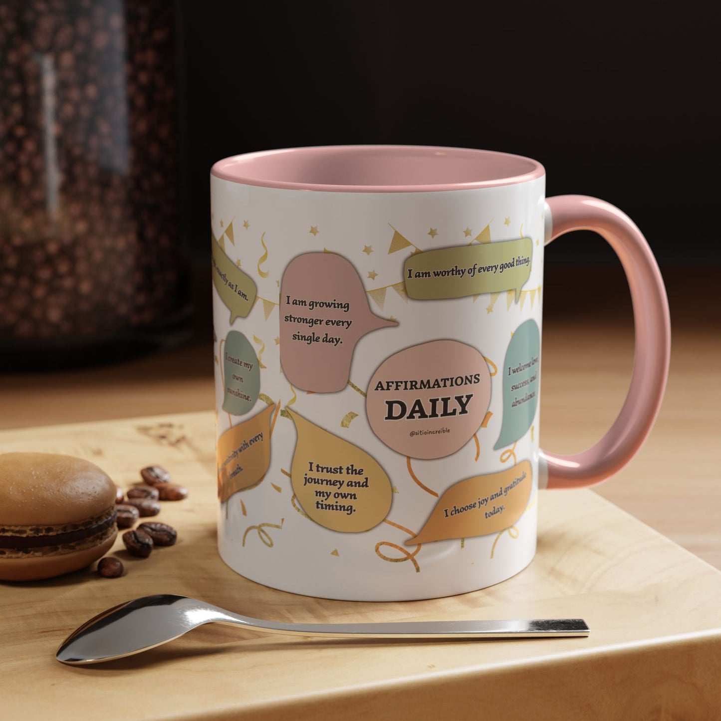 Affirmations Daily Ceramic Mug — Positive Self-Talk
