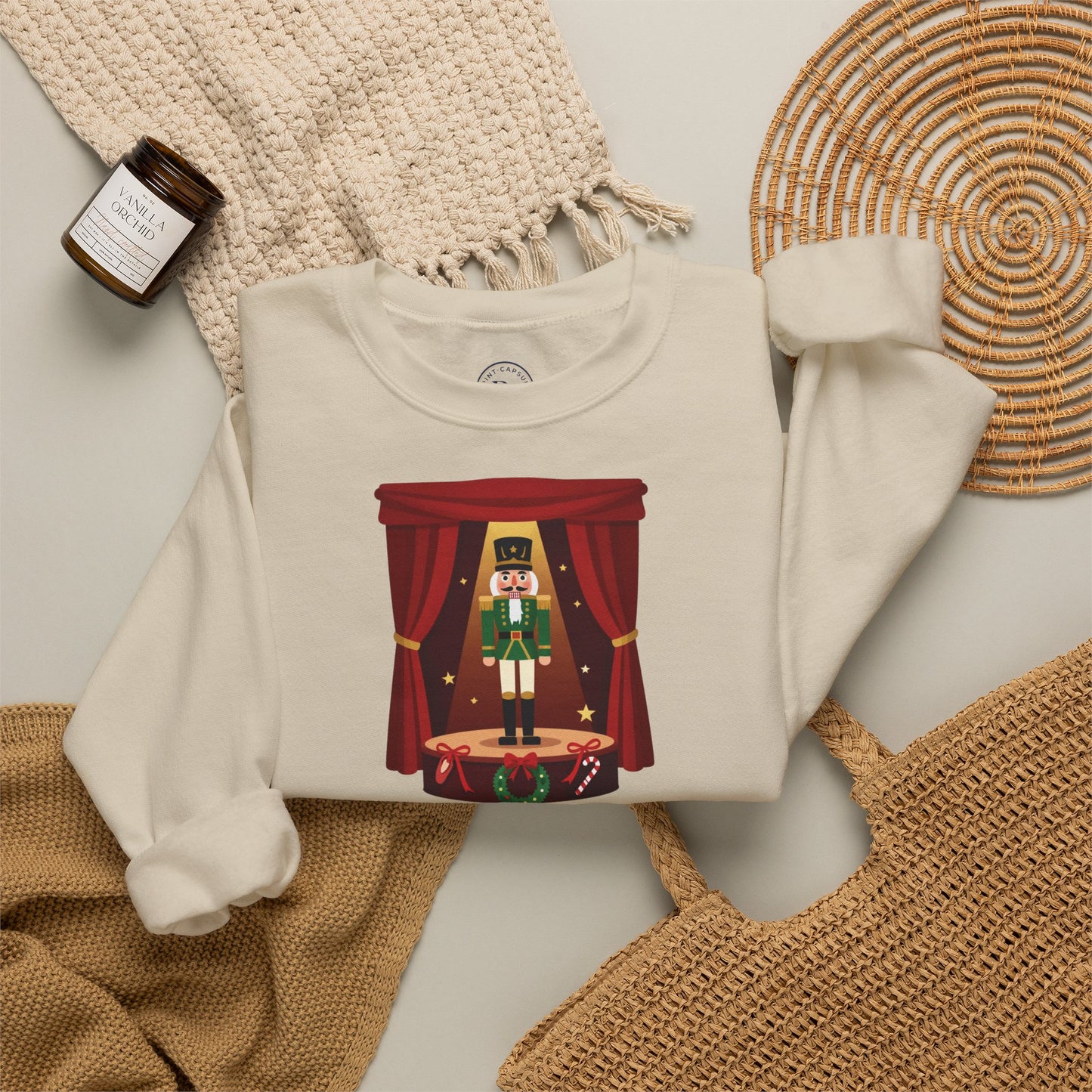 Personalized Nutcracker Season Sweatshirt — Nutcracker on Stage Dance Studio Crewneck (Add Studio Name)