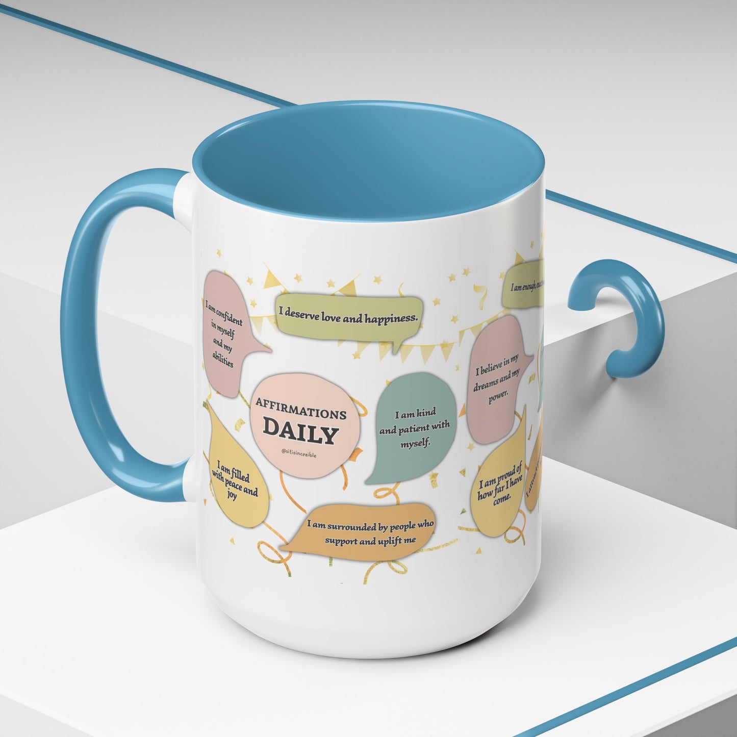 Affirmations Daily Ceramic Mug — Positive Self-Talk