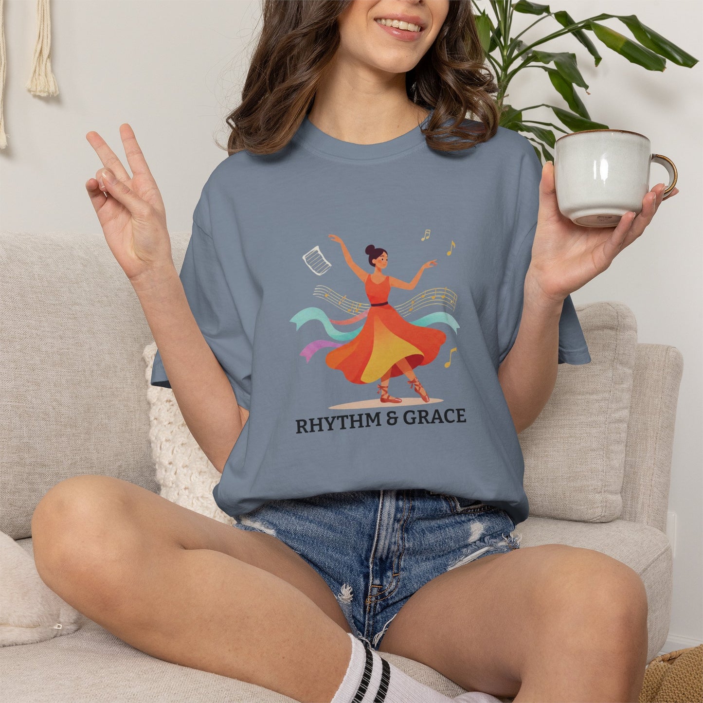 Personalized Dance Tee — Contemporary Dancer Illustration (Add Your Name or Text)