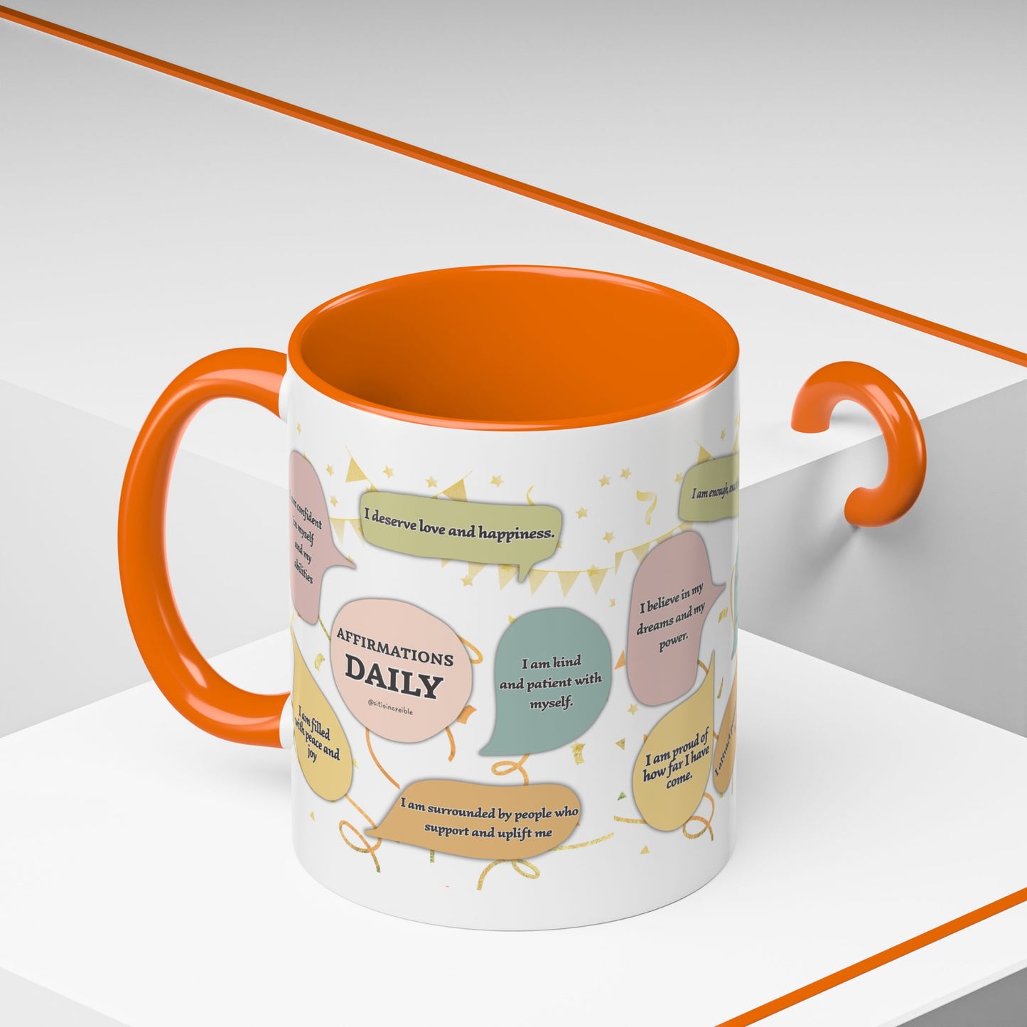 Affirmations Daily Ceramic Mug — Positive Self-Talk