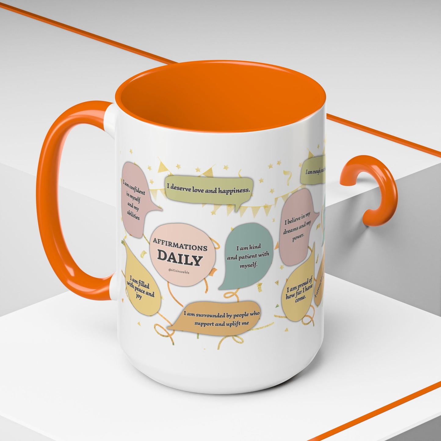Affirmations Daily Ceramic Mug — Positive Self-Talk
