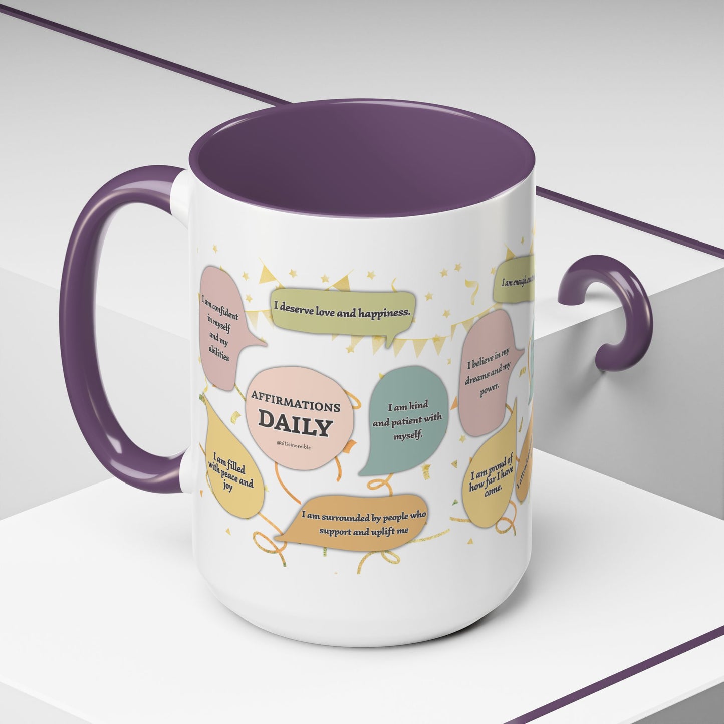 Affirmations Daily Ceramic Mug — Positive Self-Talk