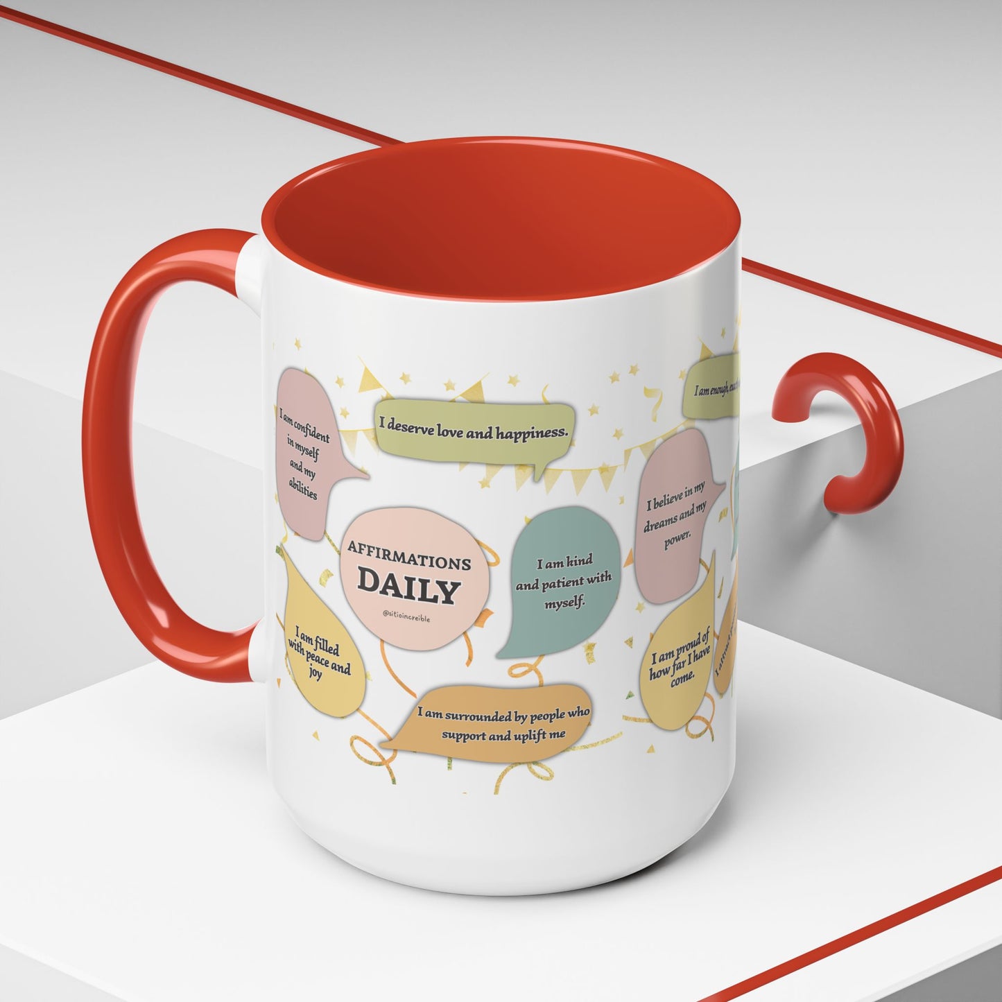 Affirmations Daily Ceramic Mug — Positive Self-Talk