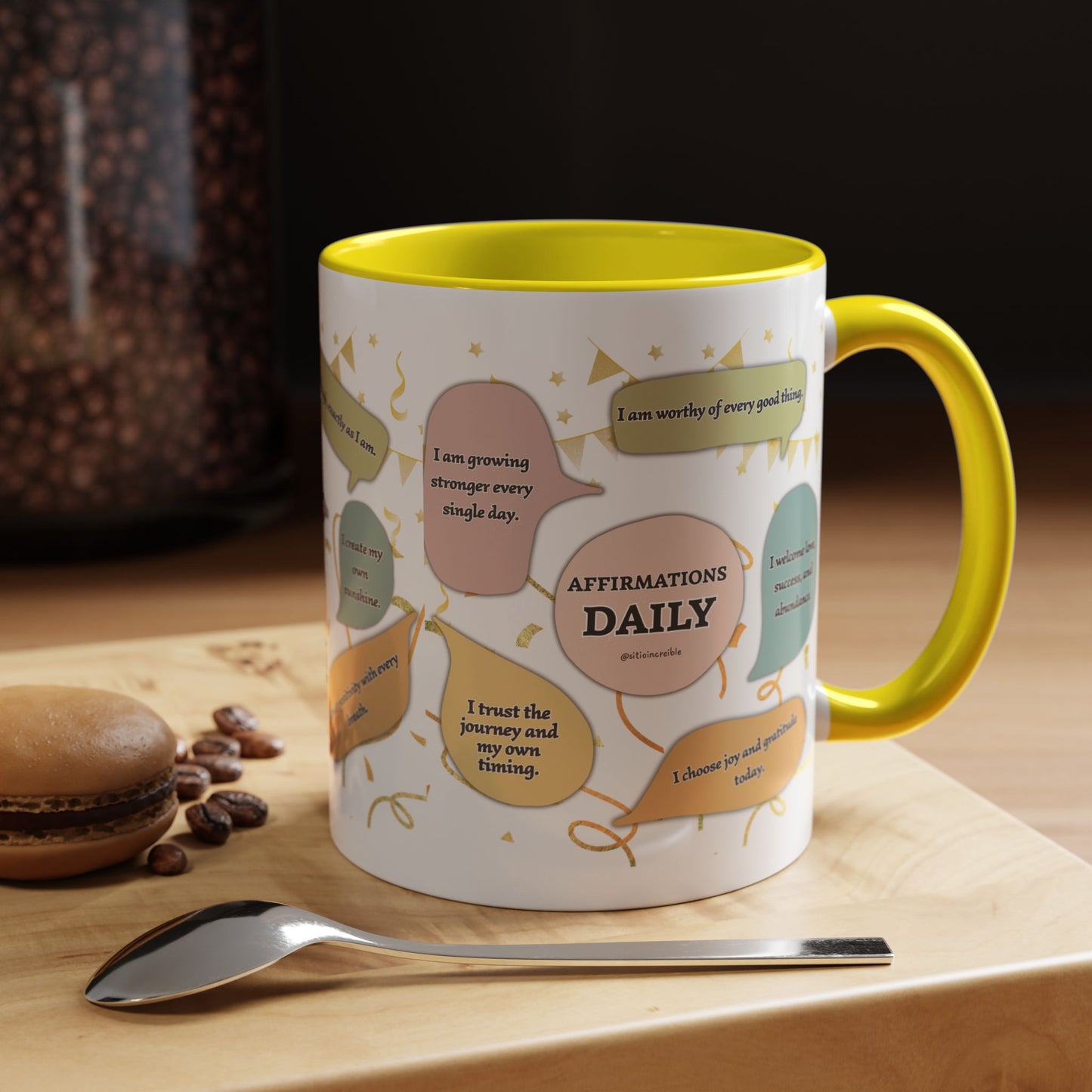 Affirmations Daily Ceramic Mug — Positive Self-Talk
