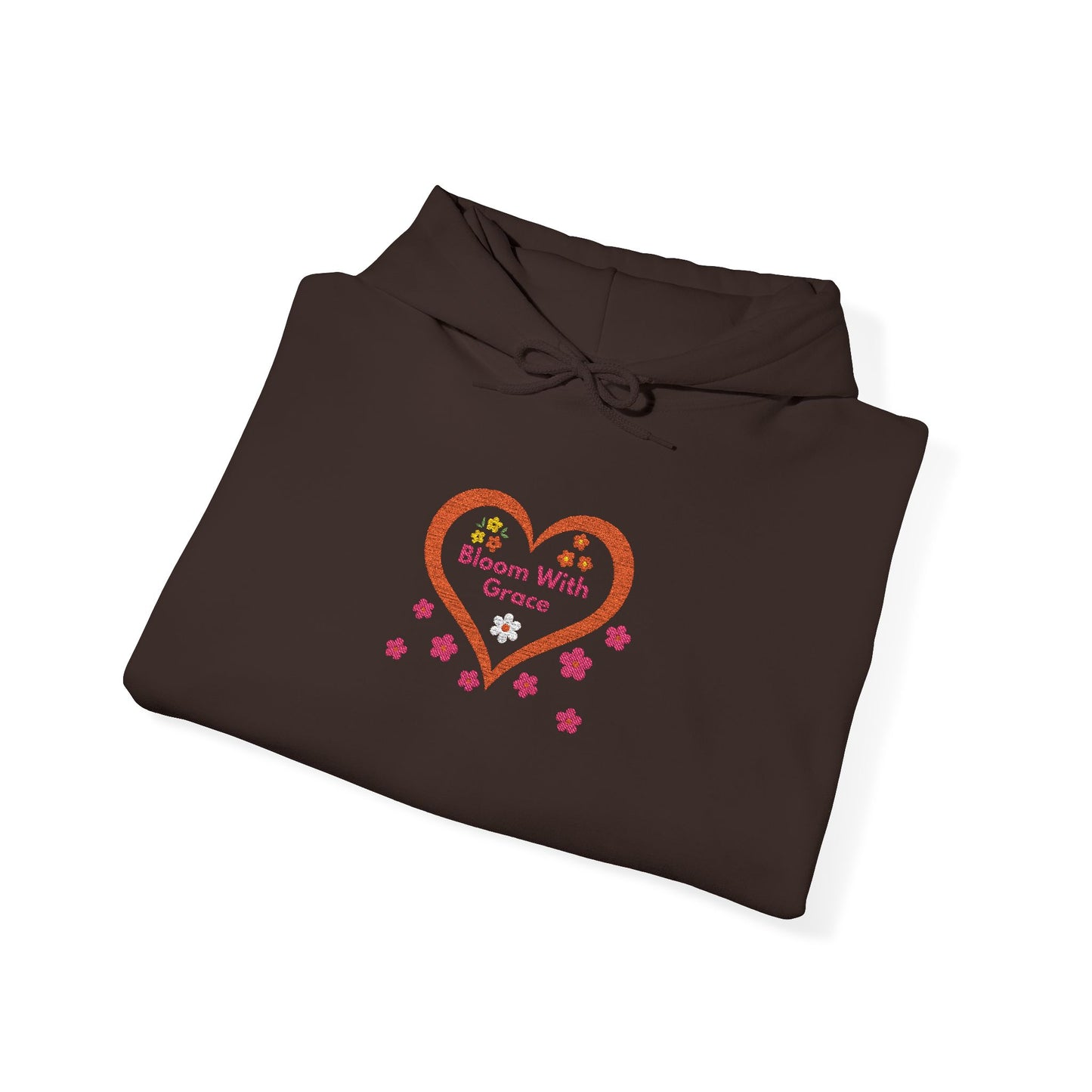 Bloom With Grace Floral Hoodie — Inspirational Heart