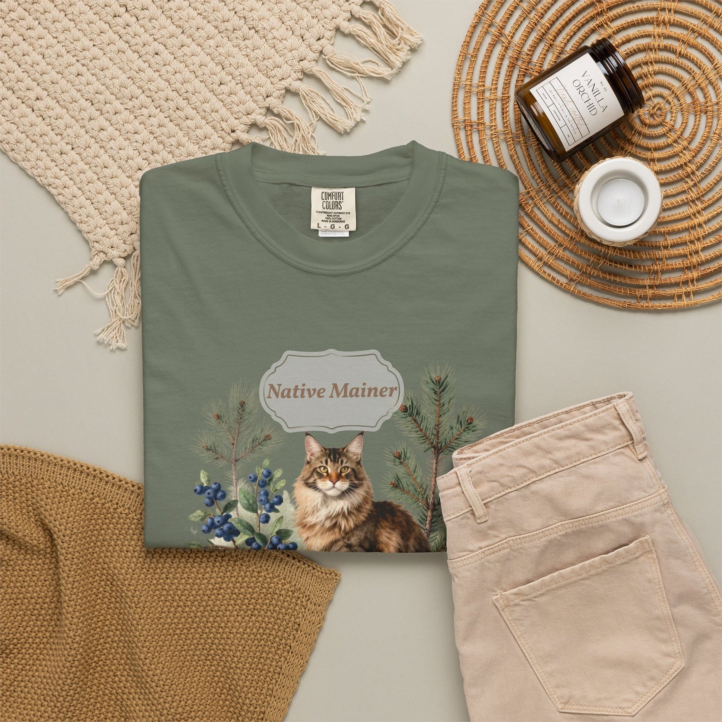 Personalized Maine Coon Cat Shirt — Custom Text Nature Tee