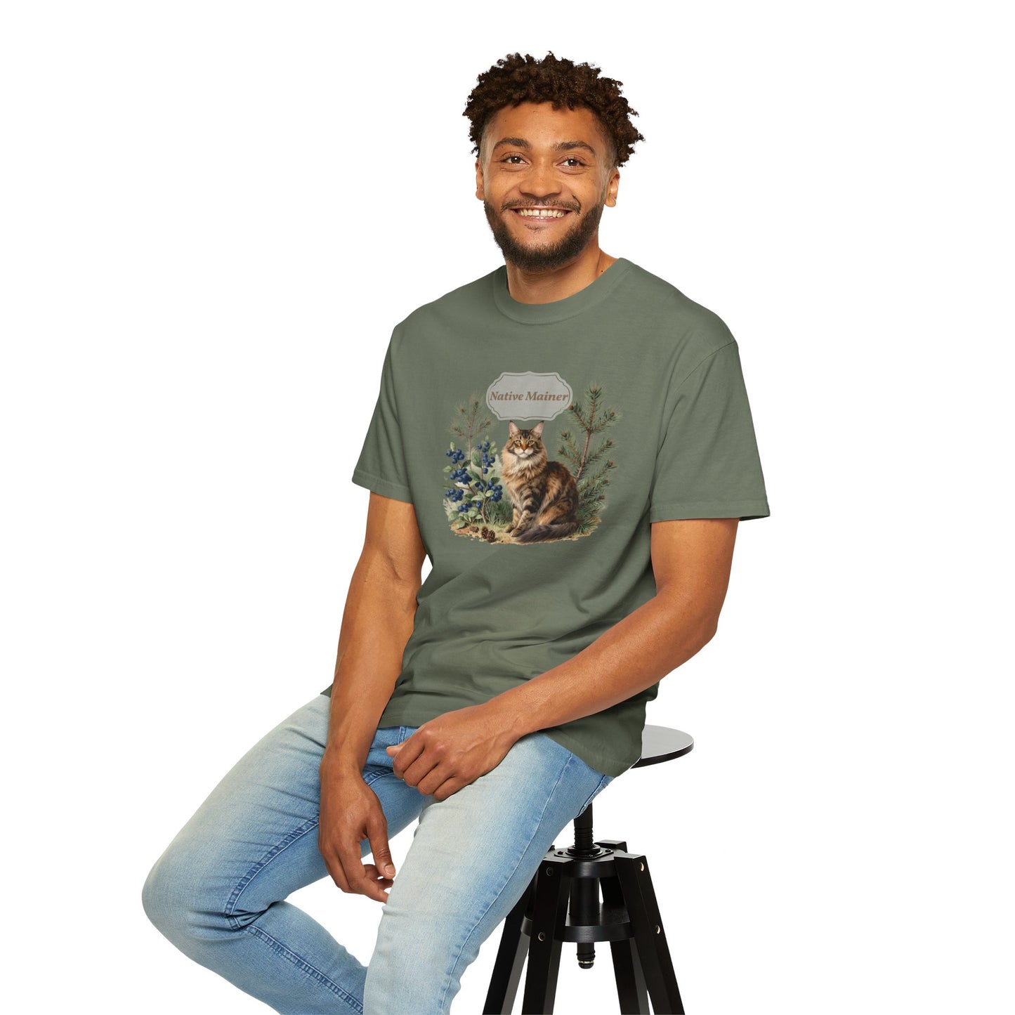 Personalized Maine Coon Cat Shirt — Custom Text Nature Tee
