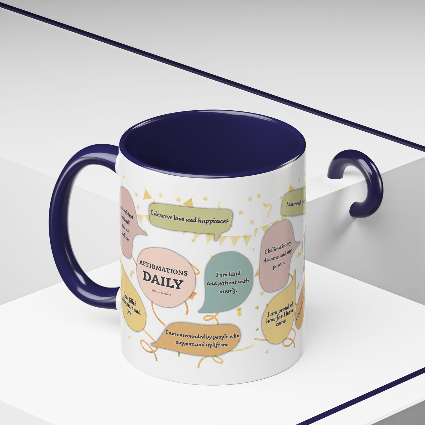Affirmations Daily Ceramic Mug — Positive Self-Talk