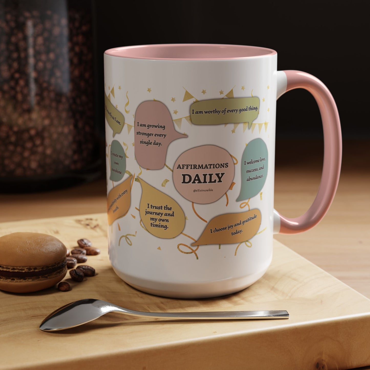 Affirmations Daily Ceramic Mug — Positive Self-Talk