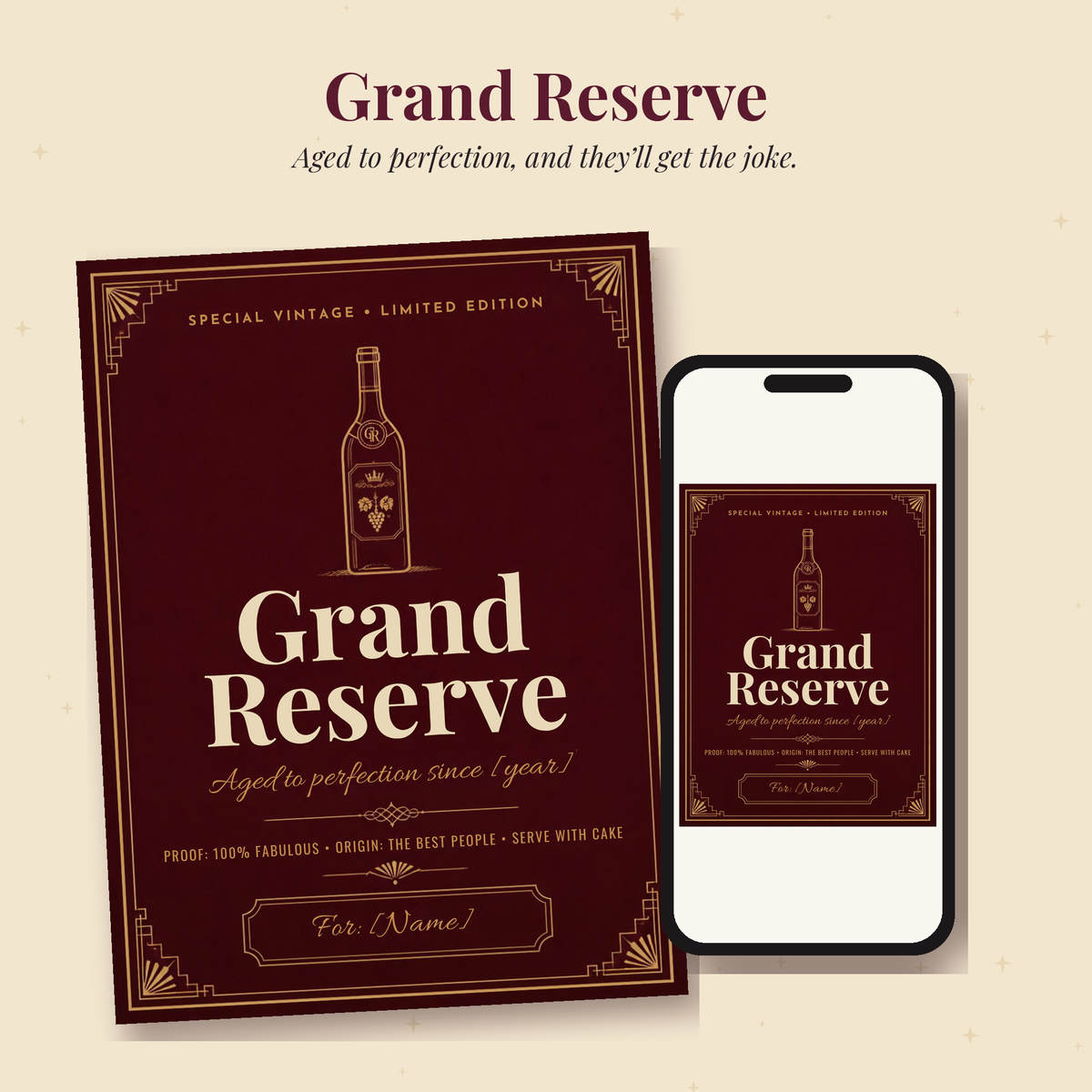 Birthday & Planner Bundle – Grand Reserve Cards + Celestial Planner