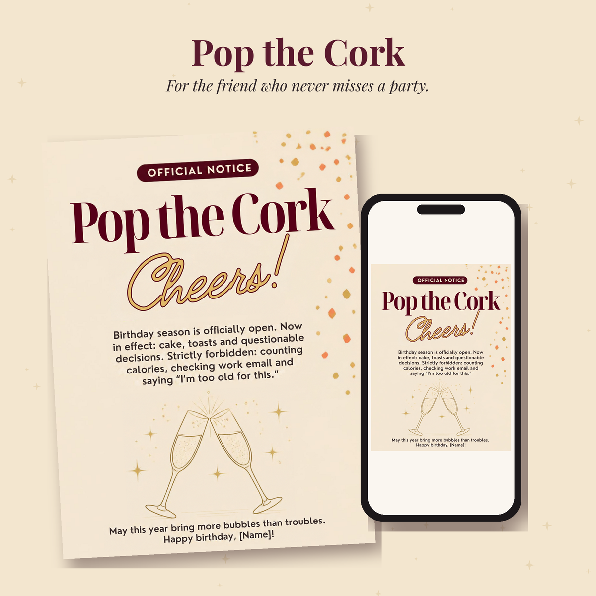 Grand Reserve Birthday Card Bundle – Editable Canva Templates