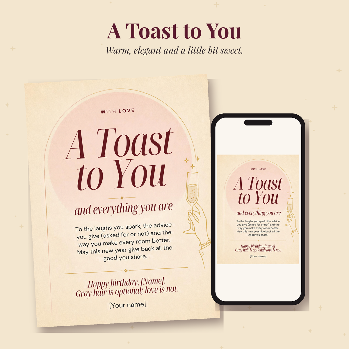 Grand Reserve Birthday Card Bundle – Editable Canva Templates